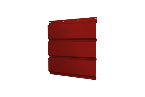 Софит металлический полная перфорация 0,45 PE с пленкой RAL 3011 коричнево-красный