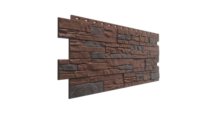 Фасадная панель Stein, Тёмный орех