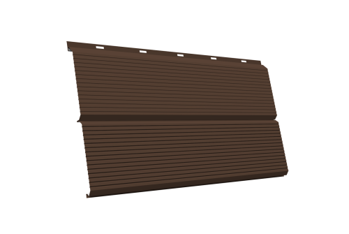 ЭкоБрус 0,345 Gofr GL 0.5 Satin RAL 8017 шоколад