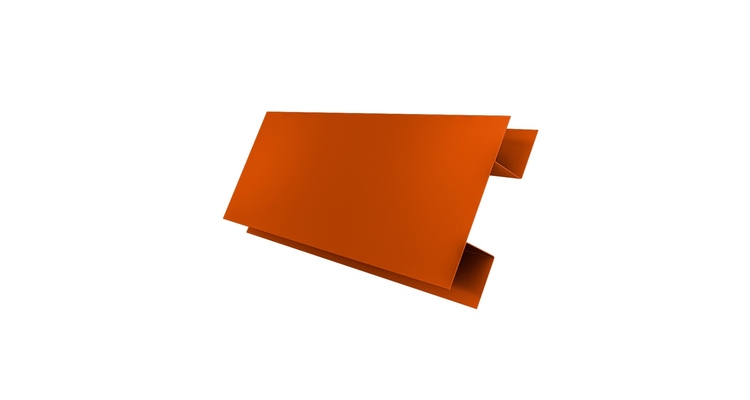Планка H-образная Экобрус PE с пленкой RAL 2004 оранжевый
