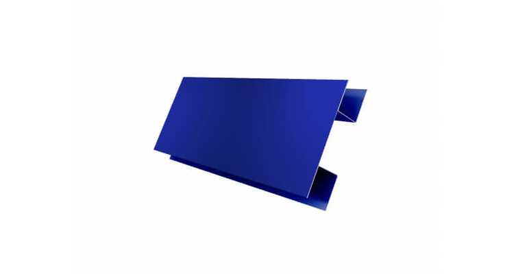 Планка H-образная Экобрус PE с пленкой RAL 5002 ультрамариново-синий