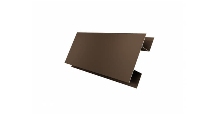 Планка H-образная Экобрус Quarzit с пленкой RR 32 темно-коричневый