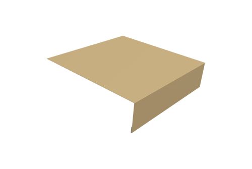 Планка околооконная простая 200х50 0,45 PE с пленкой RAL 1014 слоновая кость (2м)