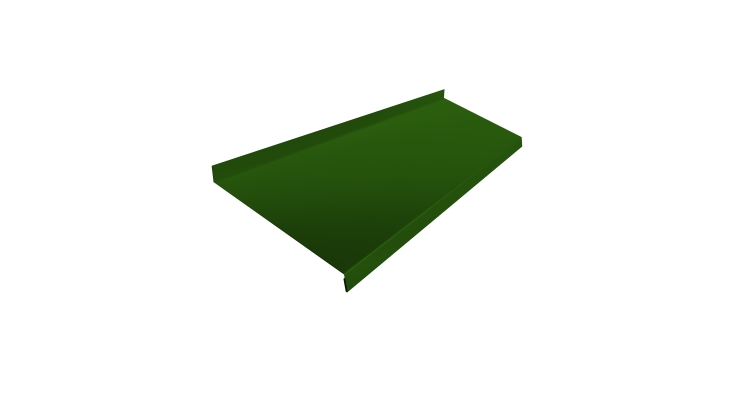 Отлив простой 200 0,45 PE с пленкой RAL 6002 лиственно-зеленый (2м)