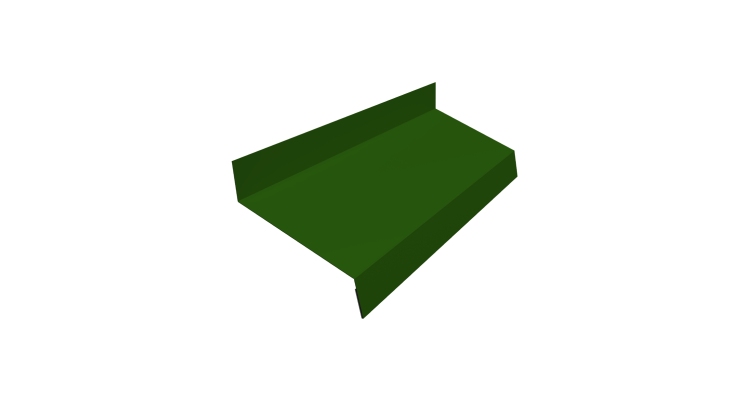 Отлив простой 50 0,45 PE с пленкой RAL 6002 лиственно-зеленый (2м)