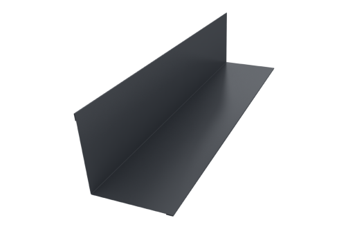 Угол внутренний 110х110 0,45 PE с пленкой RAL 7024 мокрый асфальт (2м)