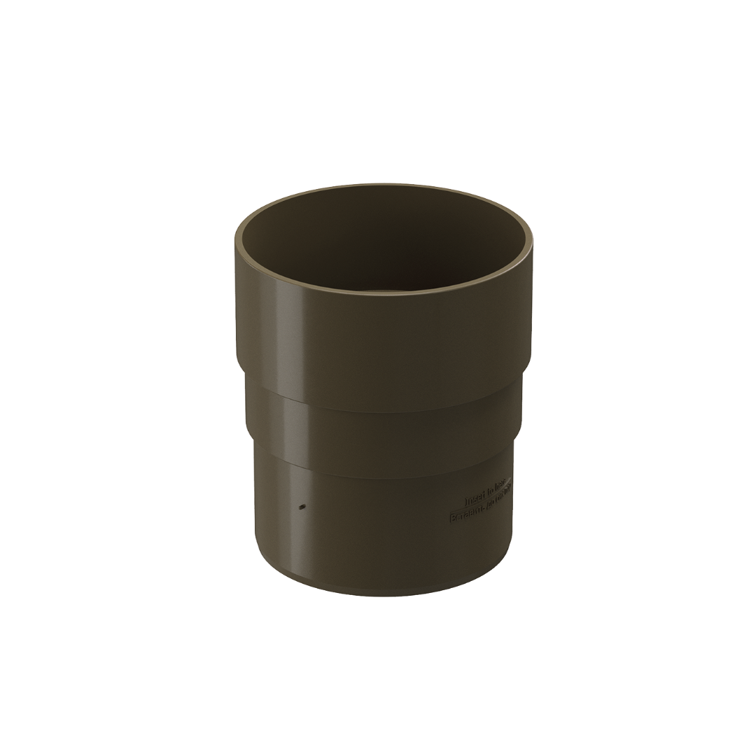 Муфта соединительная для водостока Premium, каштан