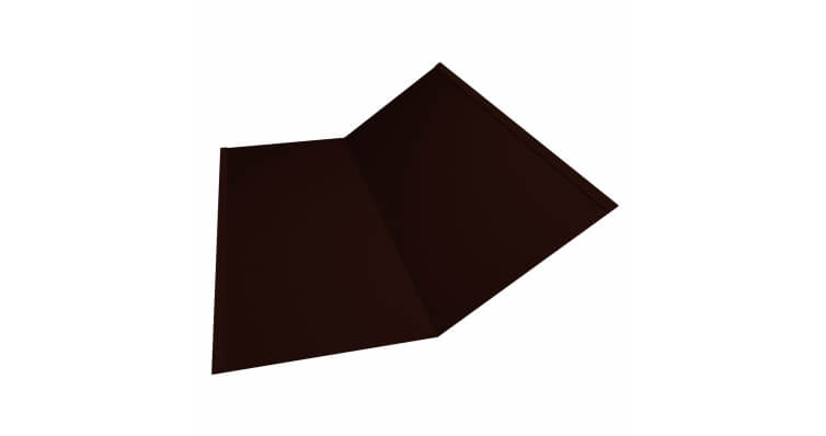 Планка ендовы нижней 300x300 0,5 GreenCoat Pural BT, RR 32 темно-коричневый (2м)