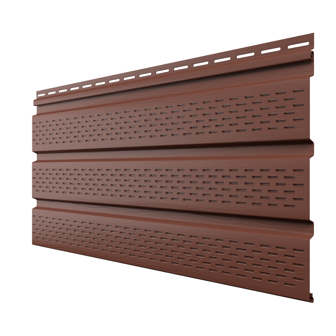 Софит Технониколь полностью перфорированный 3000 х 340 мм Каштан