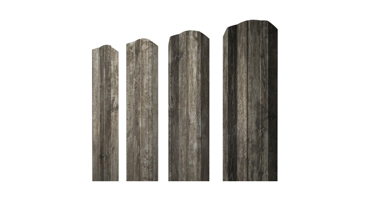 Штакетник М-образный А фигурный 0,45 Print Elite Nordic Wood TwinColor