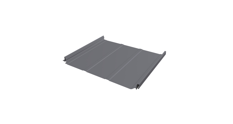 Кликфальц Pro Line Grand Line 0,5 Satin с пленкой на замках RAL 7004 сигнальный серый