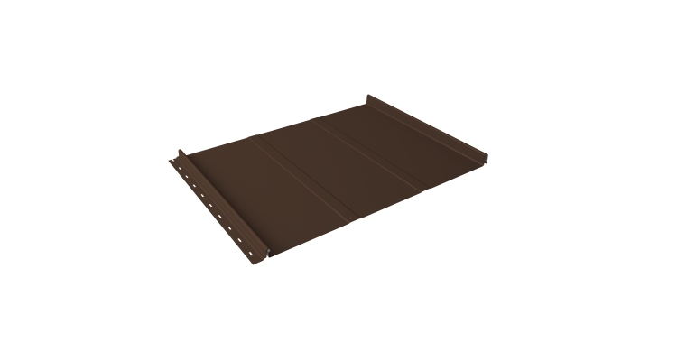 Кликфальц Line Grand Line 0.5 Satin Matt с пленкой на замках RAL 8017 шоколад