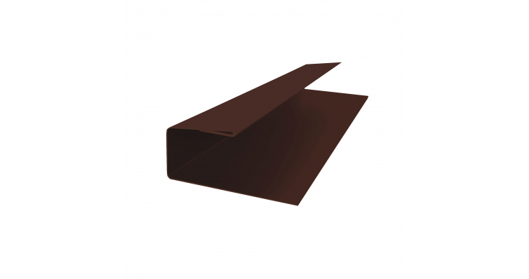J-Профиль 12мм 0,5 Satin Matt RAL 8017 шоколад (2м)