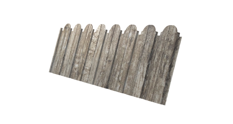 Профнастил С10B фигурный 0,45 Print Elite Nordic Wood TwinColor