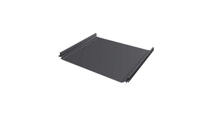 Кликфальц Pro Grand Line 0,5 Satin Matt TX с пленкой на замках RAL 7024 мокрый асфальт