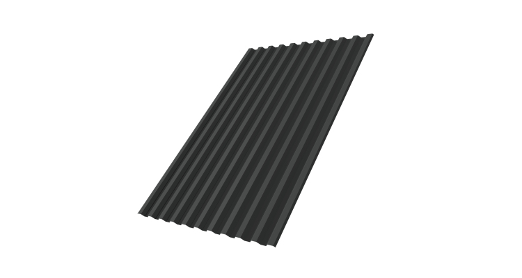 Профнастил С21R 0.45 PE-Double RAL 7016 антрацитово-серый