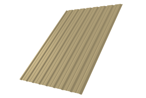 Профнастил С10В 0.4 PE RAL 1014 слоновая кость