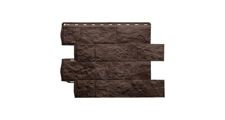 Панель Туф (коричневый) ЭКО АП 0,680 х 0,560м (уп-ка 16 шт.)