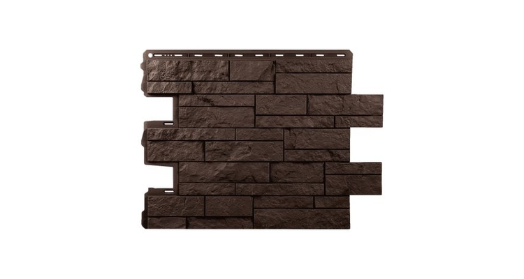 Панель Камень Шотландия, Коричневый ЭКО АП 0,680*0,560 мм (уп-ка 16 шт.)