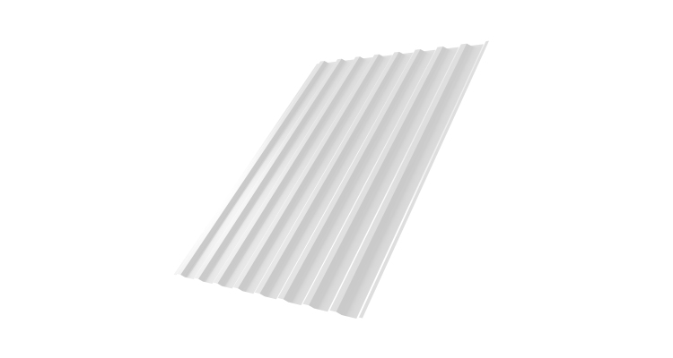 Профнастил С20В 0,4 PE RAL 9003 сигнальный белый