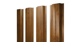 Штакетник П-образный A с прямым резом 0.45 Print Elite Golden Wood TwinColor