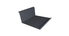 Планка примыкания нижняя 20х122х260х15 0,5 PurPro Matt 275 RAL 7024 мокрый асфальт (2м)