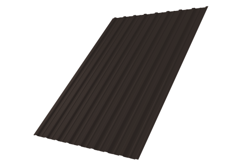 Профнастил С10A 0,4 PE-Double RR 32 темно-коричневый