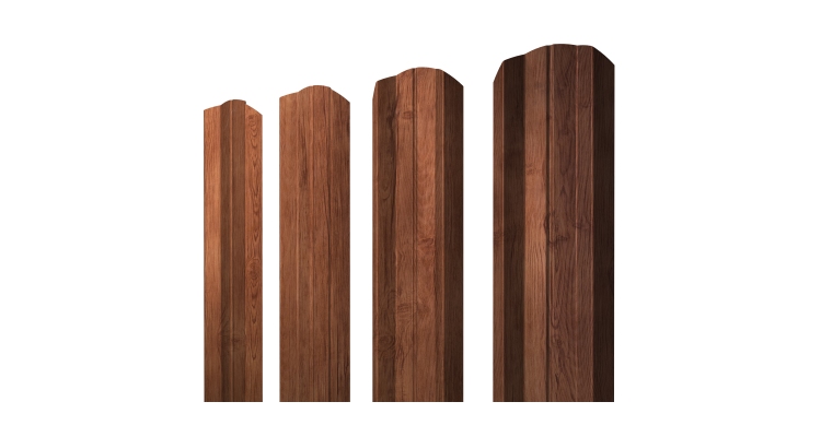 Штакетник М-образный А фигурный 0,45 Print Premium Rowan Fresh TwinColor