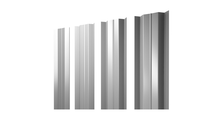 Штакетник М-образный В с прямым резом 0.5 Satin RAL 9003 сигнальный белый
