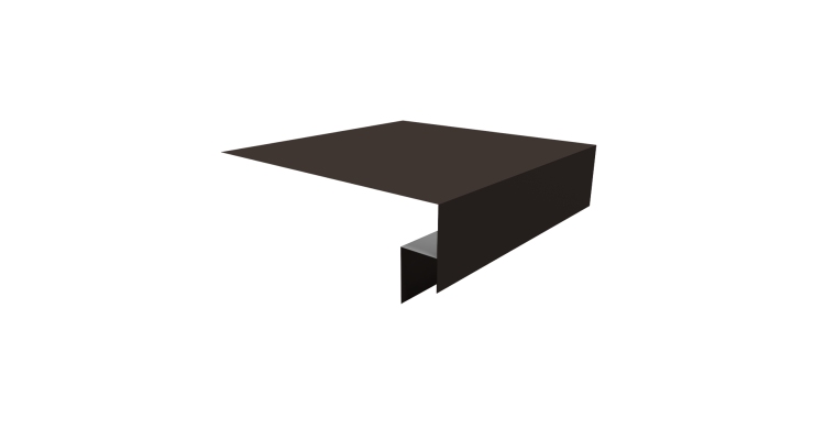 Планка околооконная сложная Блок-хаус new 200х50х27 0,45 Drap RR 32 темно-коричневый (2м)