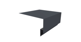 Планка околооконная сложная Блок-хаус new 200х75х27 0,5 Satin Matt RAL 7024 мокрый асфальт (3м)