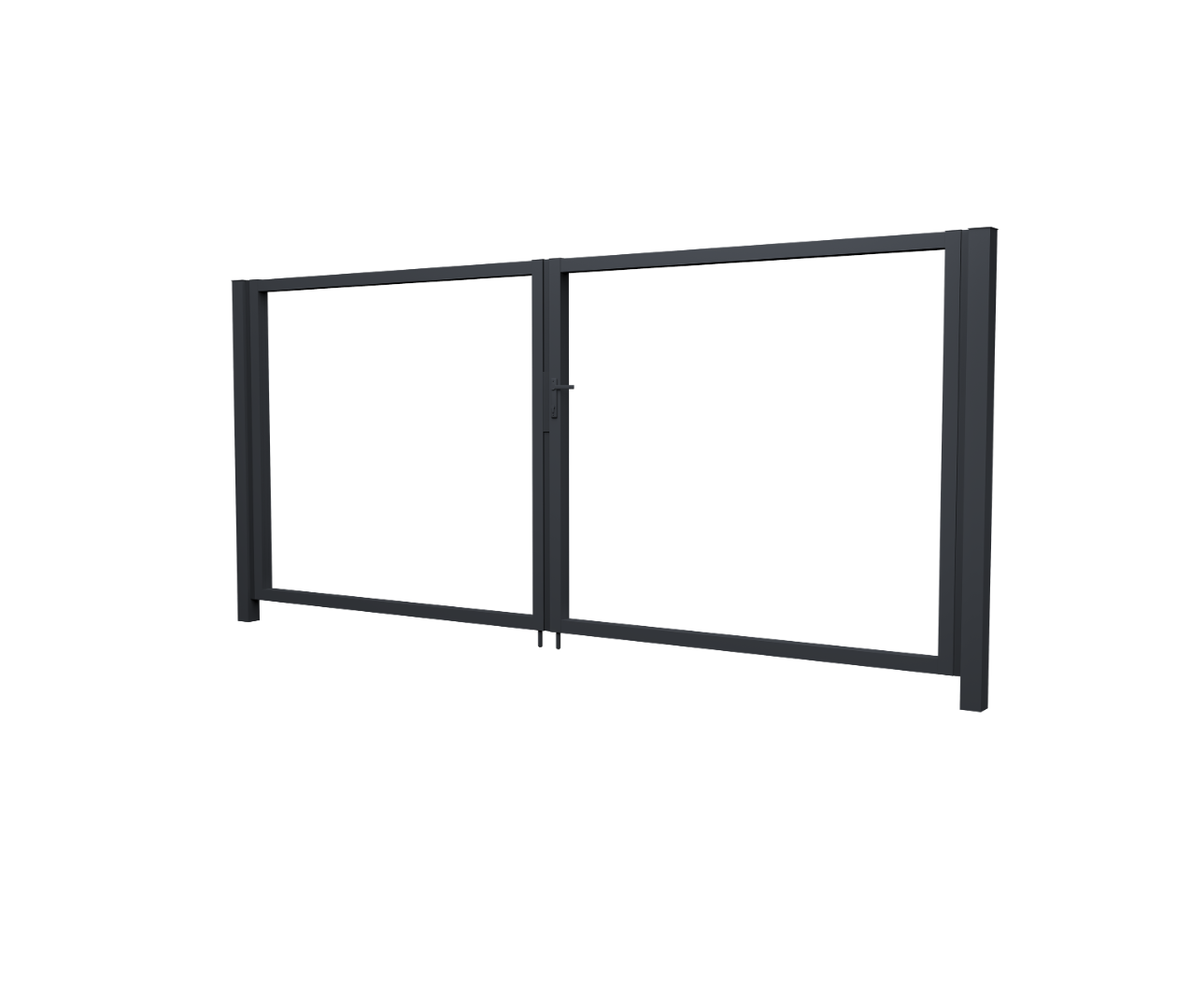 Ворота Жалюзи Texas 1.5х3.6 RAL 7024 без заполнения (ламель 150 мм)