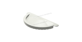 Заглушка желоба Металл Профиль Foramina PUR D125 RAL 9010