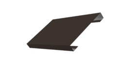 Ламель лицевая 150 забора жалюзи Texas 0.45 Drap TR с пленкой RR 32 темно-коричневый