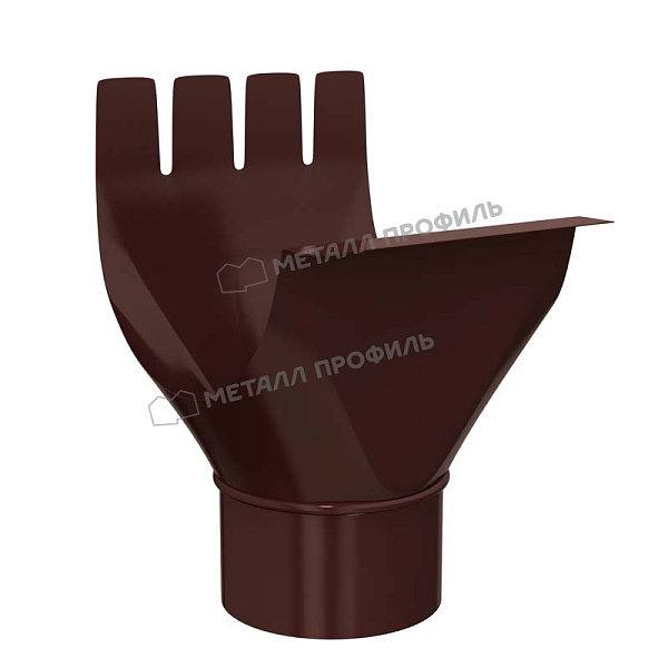 Воронка выпускная Металл Профиль GS lite D125/90 RAL 8017