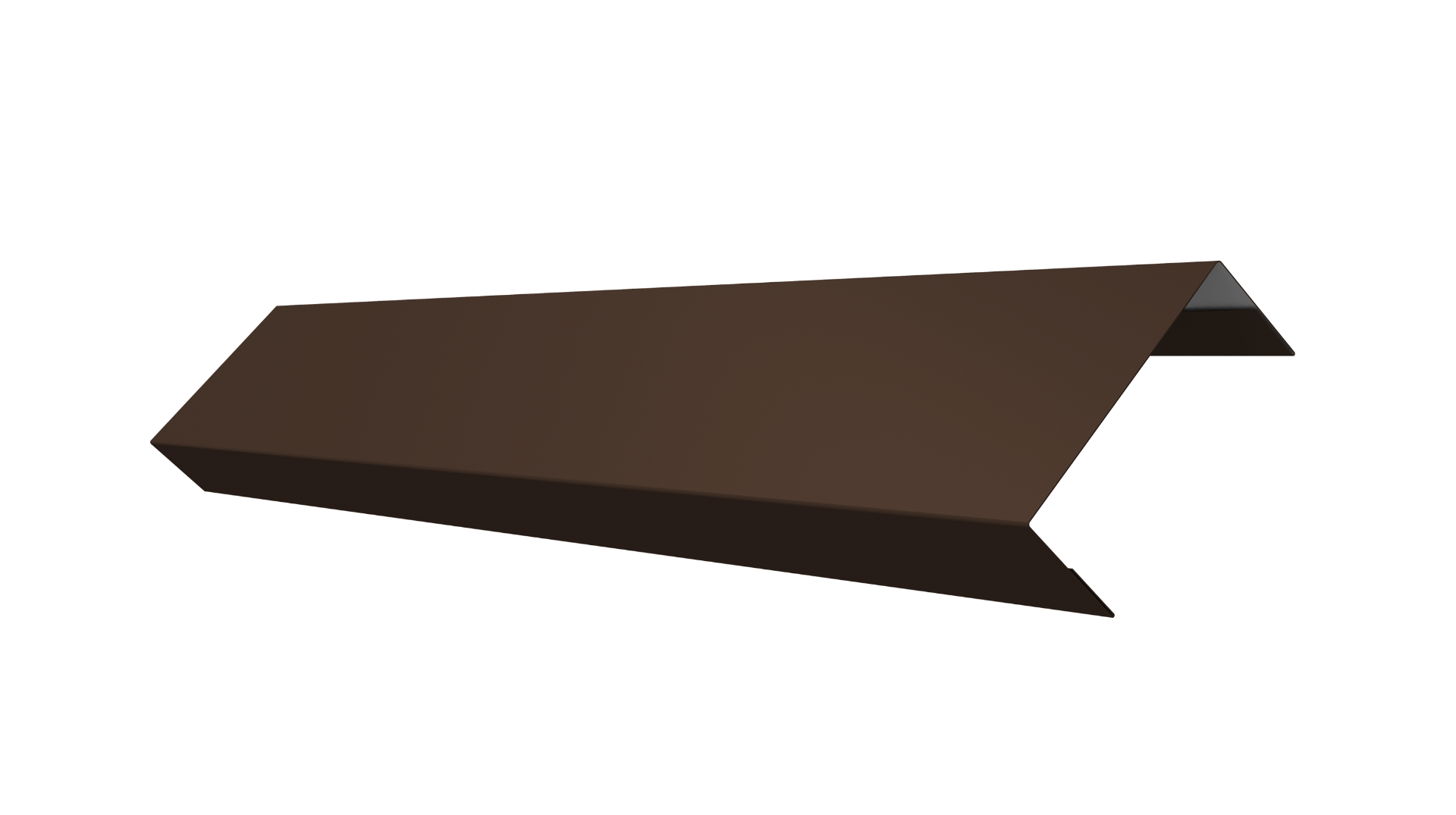 Ламель обратная 50 забора жалюзи Texas 0.45 PE-Double с пленкой RAL 8017 шоколад