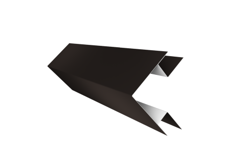 Планка угла внешнего сложного Экобрус Grand Line 0,45 Drap TX RR 32 темно-коричневый (3м)