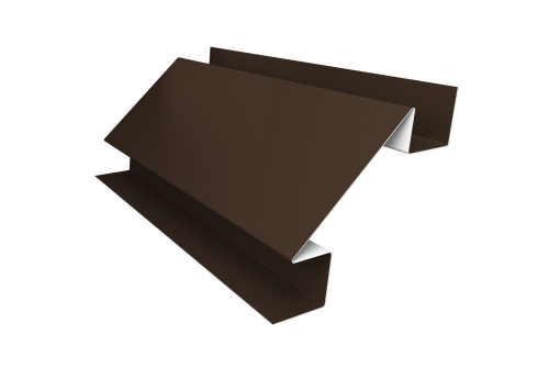 Планка угла внутреннего сложного Экобрус Grand Line 0,45 Drap RAL 8017 шоколад (2м)