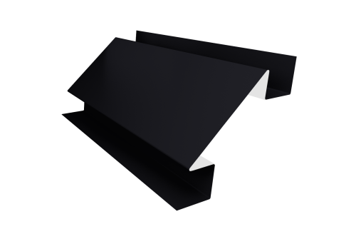 Планка угла внутреннего сложного Экобрус Grand Line 0,45 Drap RAL 9005 черный (3м)