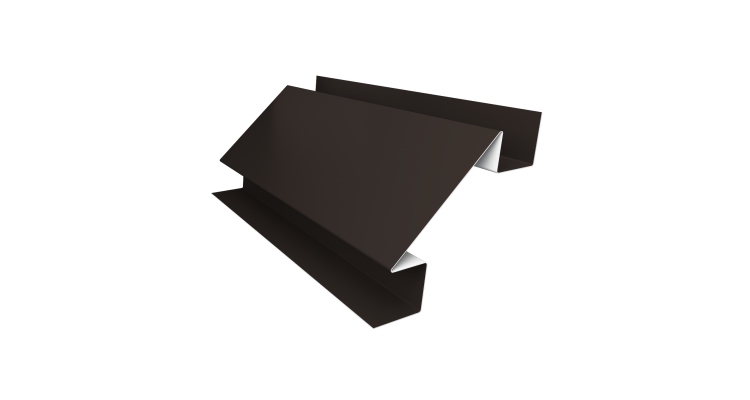 Планка угла внутреннего сложного Экобрус Grand Line 0,5 Satin с пленкой RR 32 темно-коричневый (3м)