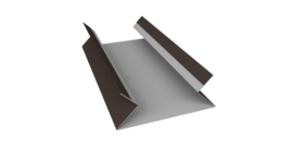 Планка угла внутреннего составная верхняя 0,5 Satin с пленкой RR 32 темно-коричневый (3м)