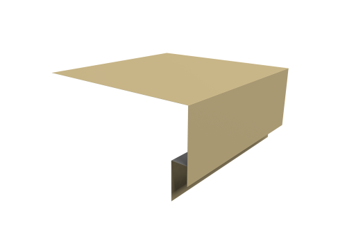 Планка околооконная сложная Экобрус Grand Line 200х75х25 0,45 PE с пленкой RAL 1014 слоновая кость (3м)