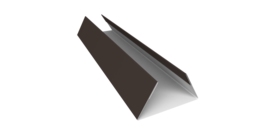 Планка стыковочная составная нижняя 0,5 Satin с пленкой RR 32 темно-коричневый (3м)