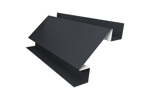 Угол внутренний сложный 75мм 0,5 Satin с пленкой RAL 7024 мокрый асфальт (3м)