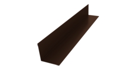 Угол внутренний 30х30 0,5 Satin с пленкой RAL 8017 шоколад (3м)