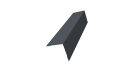 Угол внешний 50х50 0,45 Drap TX RAL 7024 мокрый асфальт (3м)