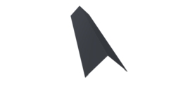 Угол внешний 110х110 0,5 Satin Matt RAL 7024 мокрый асфальт (3м)