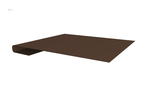 Планка завершающая 0,45 Drap TwinColor RAL 8017 шоколад (2м)