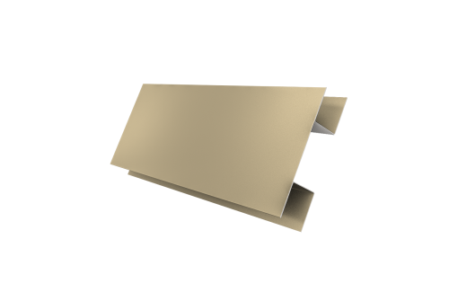 Планка H-образная стыковочная сложная 0,45 PE с пленкой RAL 1014 слоновая кость (2м)