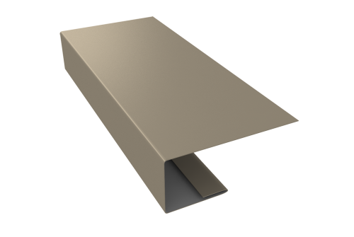 J-Профиль 18мм 0,45 PE с пленкой RAL 1015 светлая слоновая кость (2м)